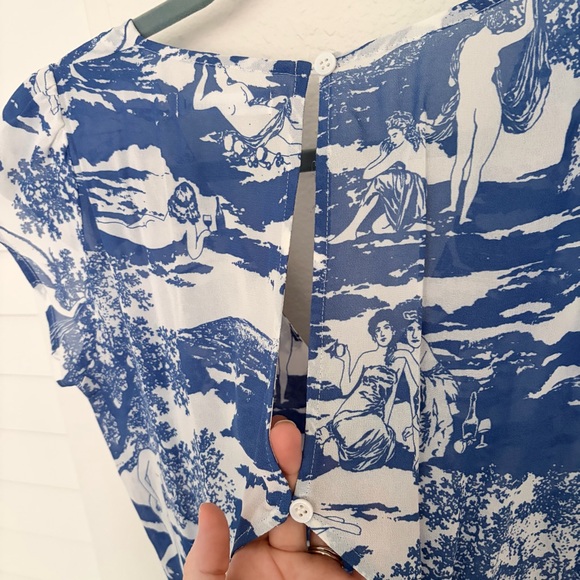 NWT- Reformation Wellfleet Midi Dress with Cut Out Back- Size 4 (Slim fit) - Picture 7 of 8